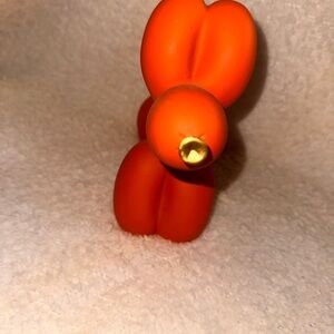 Orange Balloon Dog Figurine Accent